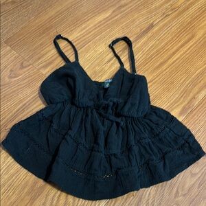 Wild Fable Black Babydoll Tank Top